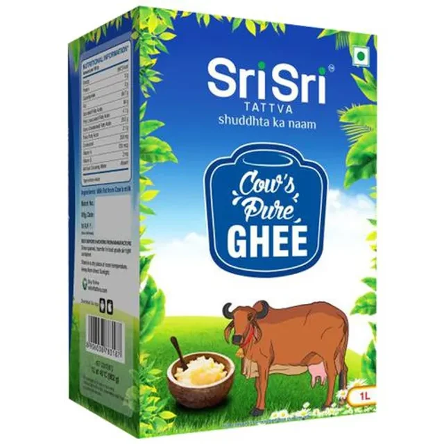 Sri Sri Tattva Cow's Pure Ghee - Source Of Calcium, Boosts Overall Health, 1 L-2.webp